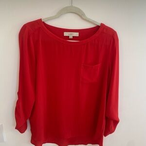 LOFT Women's Red Blouse